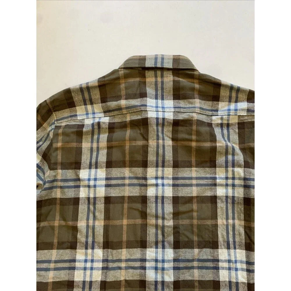 Hugo Boss Men's Brown Plaid Ermann Long Sleeve Button Down Shirt XL NWT - Picture 11 of 12